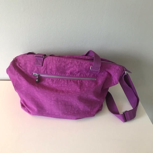 Kipling Vibrant Purple Tote Crossbody Bag - Picture 5 of 6